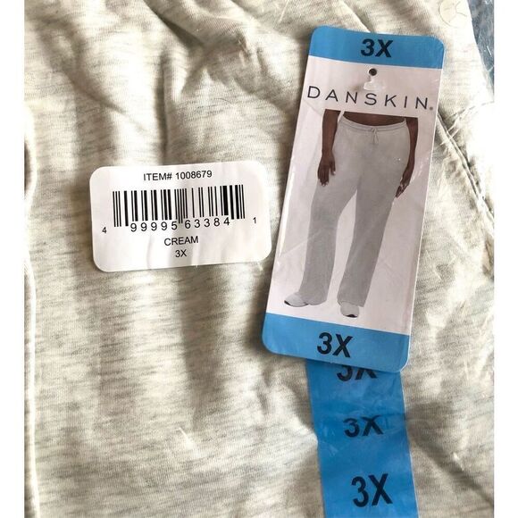 DANSKIN - NWT - L Sz 3X Scuba Pants/Lounge Pants in Oatmeal Heather. So soft! - Picture 16 of 16